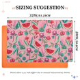 thumbnail image 6 of Yayeee Doormat for Inside 20"x32" Absorbent Low-Profile Washable Non-Slip Rubber Backed Entryway Rug, Pink Tropical Pattern, 6 of 8