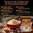 thumbnail image 3 of Aromasong Raw Dead Sea Bath Salt 2.43 lb pack – Minimally Cleaned, Mineral-Rich with Dead Sea Mud, 100% Pure Natural Soaking Salts, 3 of 7