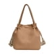 thumbnail image 2 of Bolso tipo cubo para mujer, bolso de viaje, bolso de hombro de piel sintética moderno para mujer Marrón, 2 of 9