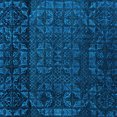thumbnail image 1 of Ahgly Company Indoor Square Abstract Light Blue Modern Area Rugs, 5' Square, 1 of 4