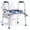 Dark Blue, variant on TRUSTWARMTH Toilet Seat Risers for Seniors, FSA HSA Eligible 450lb Raised Toilet Seat with Handles, Adjustable Width & Height, Tool-Free Assembly, Fit Any Toilet, Light Blue