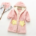thumbnail image 4 of Boys and Girls' Flannel Clothes Long Sleeve and Pants Winter Warm Soft Fuzzy Homewear with Sweatpants Pink 7-8 Years, 4 of 8