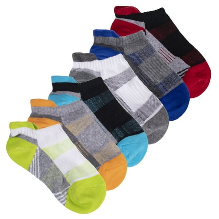 

Stride Rite Kids Unisex Stripe Athletic No Show Socks (6-Pack)