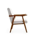 thumbnail image 3 of Manhattan Comfort ArchDuke White and Amber Faux Leather Accent Chair, 3 of 3