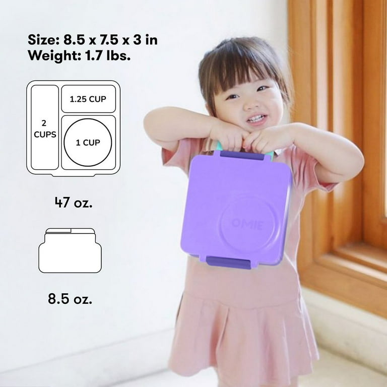 OmieBox Bento Box for Kids - Insulated Lunch Box with Thermos Food