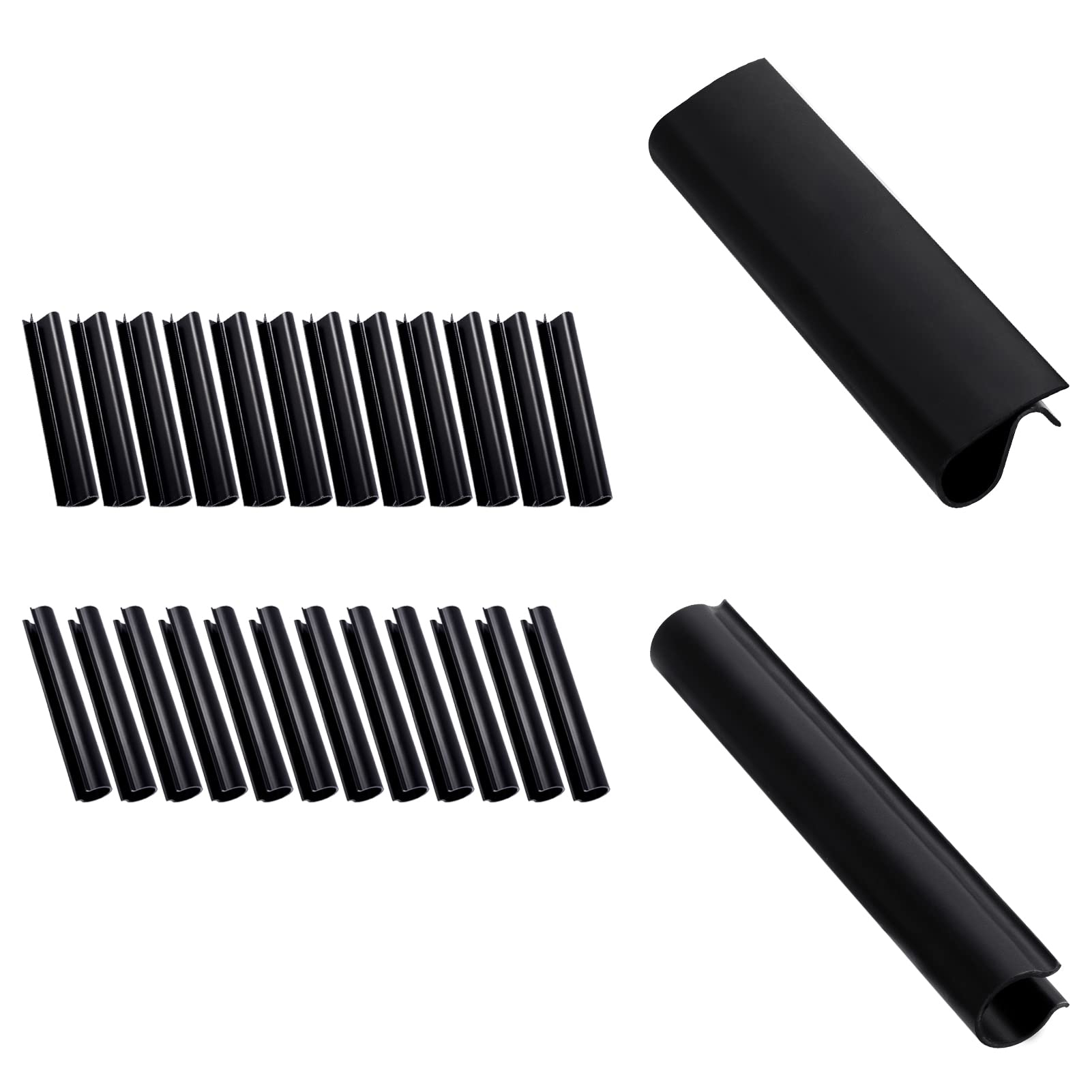 24 Pack Winter Pool Cover Clips for Above Ground Pools 2 Shapes Pool