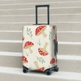 thumbnail image 6 of Susaid Cartoon Flat Mushrooms Print Elastic Washable Suitcase Cover with Hidden Zipper, Fits 18-32 Inch Luggage for Protection During Travel-Large, 6 of 7