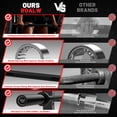 thumbnail image 2 of ROALW 4.9FT Olympic Barbell 500LB Capacity – Heavy Duty Strength Training Bar for Squat, Deadlift & Bench, Black, 2 of 8