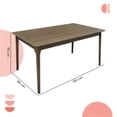 thumbnail image 4 of MESA DE COMEDOR 150X90 MADEIRA CHAPA NOGAL, 4 of 8