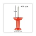 thumbnail image 3 of Universal UNV31314 3/8 in. Plastic Colored Push Pins - Assorted (400/Pack), 3 of 6