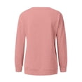 thumbnail image 5 of Chemises de Compression à Manches Longues pour Femmes à Col Rond Uni Plus Sweat-Shirt Oversize Pulls Coupe Ample à la Mode des Hauts Légers pour les Femmes de Grande Taille, 5 of 5