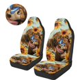 thumbnail image 3 of KUIFORTI Sunflower Highlands Cow Car Seat Covers Soft Car Seat Covers for Front Seats Warm Comfortable Auto Interior Cover Easy Installation Fit for Cars SUV, 3 of 7