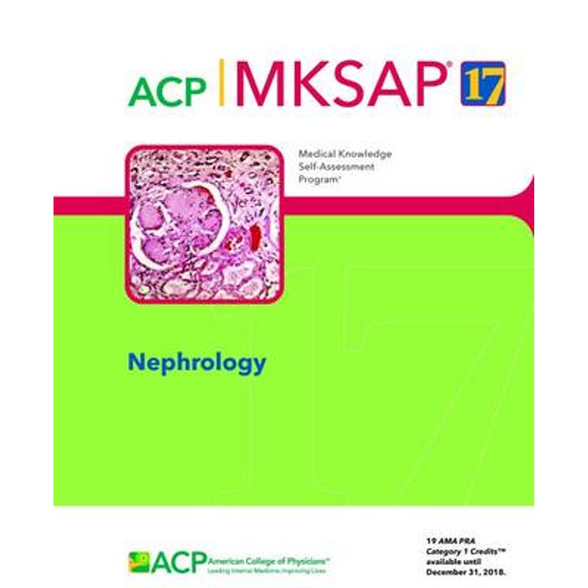 MKSAP (R) 17 Nephrology (Paperback) by Hasan Bazari