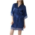 thumbnail image 2 of Awdenio Pajamas for Women Plus Size Fire , Women's New Casual Early Fall Cool Thin Mid Length Bathrobe, 2 of 5