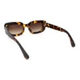 thumbnail image 4 of Womens Mod Rectangle Subtle Weave Pattern Arm Sunglasses Tortoise - Brown, 4 of 4