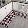 thumbnail image 2 of Pioneer Flower Floral Print Pattern Kitchen Rugs Sets Of 2, Anti Fatigue Non Slip Washable Floor Mats for Kitchen Sink Laundry, 17X30 Inch + 17X47 Inch, 2 of 6