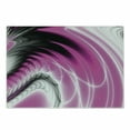 thumbnail image 1 of Fractal Cutting Board, Digital Energy Flows Inspired Artisan Fantasy Shapes Computer Print, Decorative Tempered Glass Cutting and Serving Board, Small Size, Magenta Black, by Ambesonne, 1 of 1