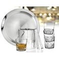 thumbnail image 2 of Godinger  Hammered Stainless Steel & Glass Bar Serving Set - 7 Piece, 2 of 2