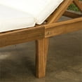 thumbnail image 3 of Noble House Chaise Longue en Bois d'Acacia Teck avec Coussin, 3 of 9