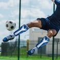 thumbnail image 4 of Sportteer Elastic Band Soccer Shin Guards Comfortable Fit Soccer Shin Guards Flexible Stable Football Shin Guards: Elastic Reinforced Straps Shin Protection for Improved Shock Resistance (1 Pair), 4 of 9