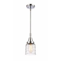 447-1S-PC-G513-Innovations Lighting-Bell - 1 Light Stem Hung Mini Pendant In Industrial Style-11.13 Inches Tall and 5 Inches Wide-Polished Chrome