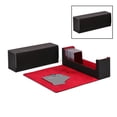 thumbnail image 3 of Caja de cuero para cartas coleccionables, , fichas pequeñas o dados, con capacidad para 400 cartas desnudas, contenedor para seguridad, preservación y organización Sunnimix Estuche de baraja de cartas, 3 of 8
