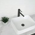 thumbnail image 3 of Stylish Single-Handle Matte Black Vessel Bathroom Faucet Height 11⅝" B-123N, 3 of 12
