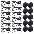 thumbnail image 1 of FRCOLOR Microphone Clips Black Iron Microphone Sponge Covers for Microphone Use 24pcs Wide Application,1.38"X0.79"X0.2", 1 of 4