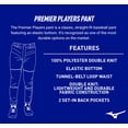 thumbnail image 4 of Pantalón de Béisbol Mizuno Premier para Jugadores con Ajuste Elástico en el Puño - Carbón, 4 of 5