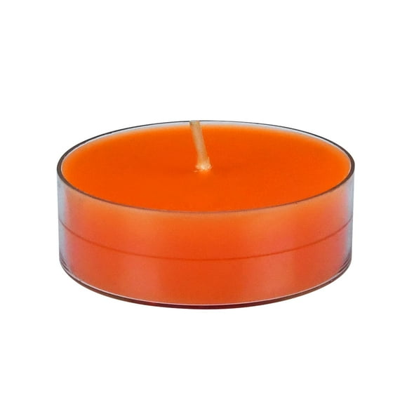 Zest Candle 12-Piece Tealight Candles Mega Oversized Orange s