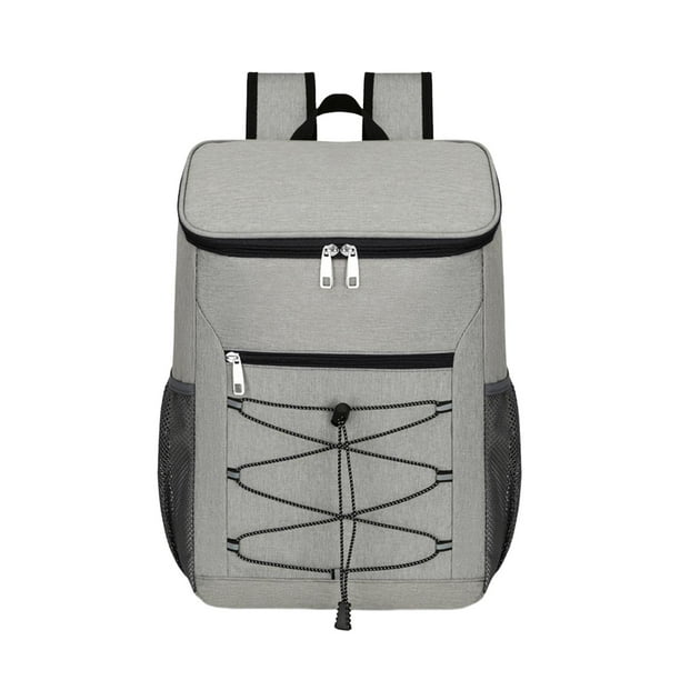 Mochila térmica para almuerzo, mochila térmica, bolsa térmica portátil para cerveza Gris