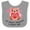 Heather and White, variant on Inktastic My Great Grandma Loves Me- Bear and Hearts Boys or Girls Baby Bib
