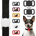 thumbnail image 2 of Étui de Protection en Silicone pour Animaux pour Collier Boucle pour Chien Chat, Support de Boucle pour Animaux pour Air_tag, pour Localisateur Apple Traqueur Dispositif Anti-Perte, 2 of 9