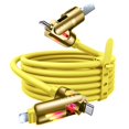 thumbnail image 1 of Cable de carga LISEN 4 en 1 USB A/C a C/L 240 W 2 m amarillo, 1 of 7