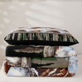 thumbnail image 5 of Manfei Farmhouse Camouflage Twin Comforter Sets, Marble Ombre Bedding Set, Charcoal Gray, Black Reversible, 2-Piece, 1 Comforter and 1 Pillowcase, 5 of 7
