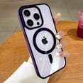 thumbnail image 3 of Luxury Clear Shockproof Magsafe Charge Phone Case for iPhone 15 14 Plus 13 12 11 Pro Max Mini X XR XS Magnetic Soft Bumper Cover, 3 of 5