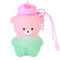 thumbnail image 4 of Botella de agua plegable de 600 ml con asa, con diseño de oso, vaso plegable de gran capacidad para mochileros y acampadas, 4 of 7