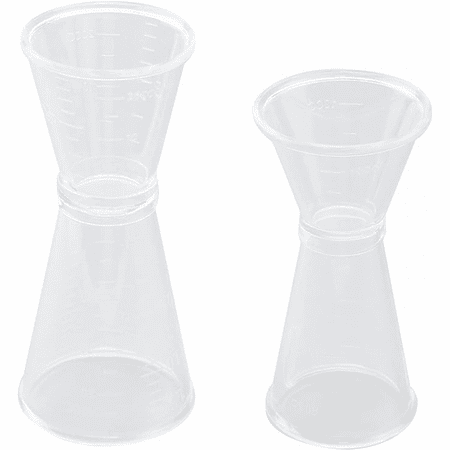 

Plastic Pc Double Clamp Measuring Cup Transparent Set 2 (40ml 20ml 10ml) Measuring Cup School Home Kitchen Bar