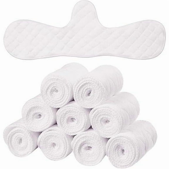 10pcs 7 inch white reusable cotton bra liners with bra lining designed Reusable Under Breast Sweat Absorber Pads for Woman Beauty & Personal Care Soft Comfort