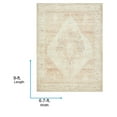 thumbnail image 4 of Livabliss x Becki Owens Luca Vintage Medallion Area Rug,6'7" x 9',Dusty Pink, 4 of 10