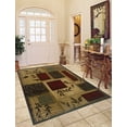 thumbnail image 2 of Moretti Neon Area Rug 260X6 Beige Geometric Leaves 5' x 7' 6" Rectangle, 2 of 3