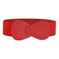 thumbnail image 2 of TANGNADE Womens Belts For Dresses Women's Belt New Elastic With Down Coat Wrap Waistband Wide Belt Red, 2 of 3