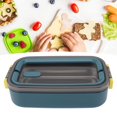 thumbnail image 1 of Bento Lunch Box, Stainless Steel Lunch Food Container, Insulated Lunch Containers Bento Box Food Storage Containers With Separate Compartments, For Students School Office, 1 of 8
