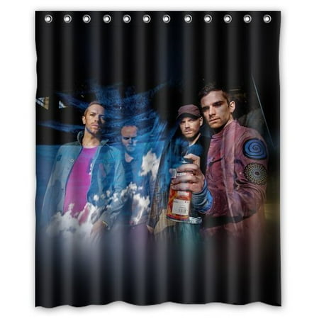 Deyou Coldplay Music Band Celebrity Shower Curtain Polyester Fabric Deyou Coldplay Music Band Celebrity Shower Curtain Polyester Fabric Bathroom Size 60x72 Inches