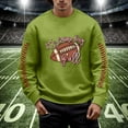 thumbnail image 2 of Chandail en Molleton Mode Homme Rugby Imprimé Col Rond Chaud Confortable Hiver Automne Décontracté Chandail, 2 of 4