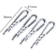 thumbnail image 2 of 200 pinzas de cocodrilo de plástico (3,8 cm), pinzas para ropa con dientes, pinzas transparentes para corbatas, calcetines, pantalones, camisas, 2 of 5