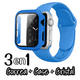 thumbnail image 3 of Correa para Apple Watch compatible con 38mm / 40mm de Silicón + Case Protector de pantalla con Cristal Templado. Mamá Pulpo  Silicón con case, 3 of 5