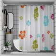 thumbnail image 3 of Fabric Shower Curtain Cloth, Shower Curtain 1 Set Of Shower Curtain (Orange-One Size), 3 of 7