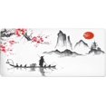 thumbnail image 4 of Sakura Cherry Blossom Gaming Mouse Pad 35.4×15.74 Inch with Stitched Edges Extended Waterproof Desk Pads Non Skid Rubber Base Large Keyboard Mat Computer Gaming Mousepad for Work Office Home, 4 of 6