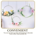 thumbnail image 2 of 3 uds corona aros de hierro aros de macramé para colgar en la pared manualidades DIY anillos atrapasueños, 2 of 8